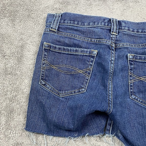 Abercrombie & Fitch Jean Shorts Womens Size 4 Blue - Picture 11 of 13